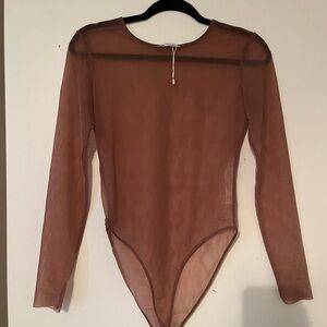 ZARA sheer bodysuit (BRAND NEW)
